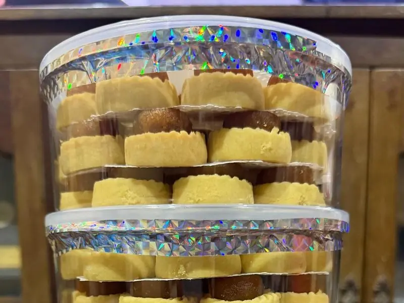 Pineapple tarts packed in gift containers
